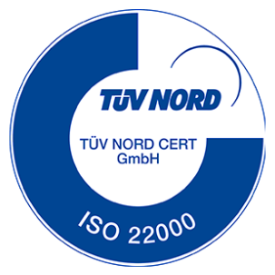 Certifikát ISO 22000:2018 TÜV NORD Czech