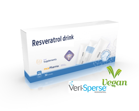 mcePharma má nový produkt, Veri-Sperse Resveratrol nápoj!